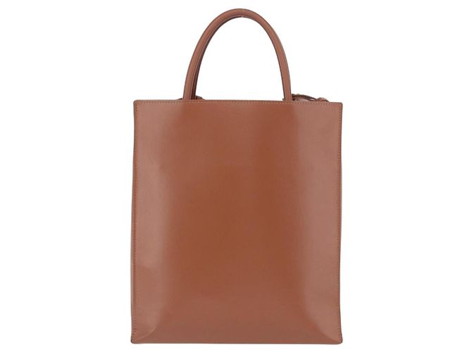Borsa LOEWE Standard A4 in pelle 2way Brown Gold Auth 196677A Marrone D'oro - vista 2