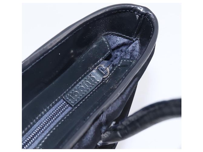 Borsa a mano GUCCI Nylon Navy Silver 002 2123 0457 Auth ep15803 Argento Blu navy - vista 10