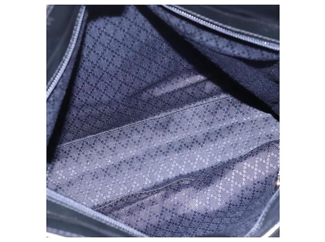Borsa a mano GUCCI Nylon Navy Silver 002 2123 0457 Auth ep15803 Argento Blu navy - vista 11