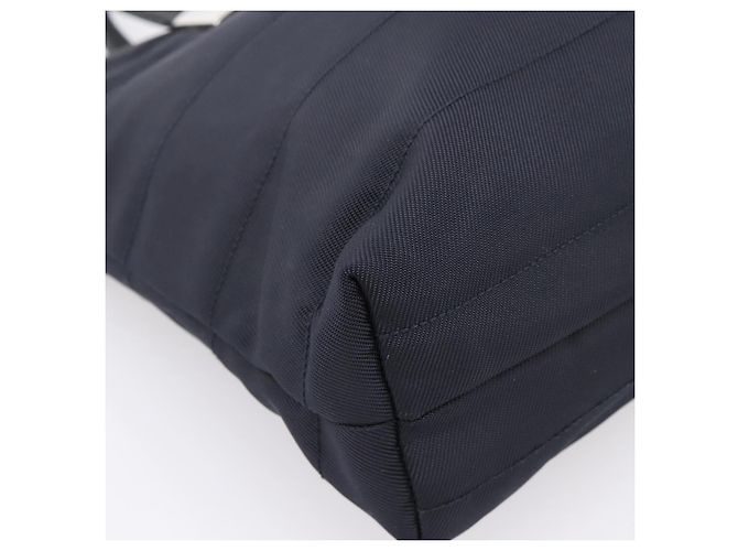 Borsa a mano GUCCI Nylon Navy Silver 002 2123 0457 Auth ep15803 Argento Blu navy - vista 14
