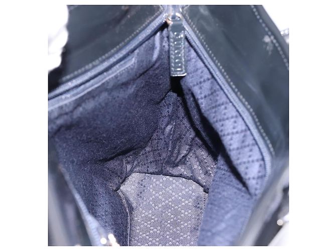 Borsa a mano GUCCI Nylon Navy Silver 002 2123 0457 Auth ep15803 Argento Blu navy - vista 19