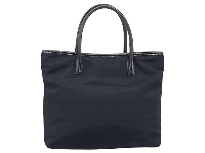 Borsa a mano GUCCI Nylon Navy Silver 002 2123 0457 Auth ep15803 Argento Blu navy - vista 2