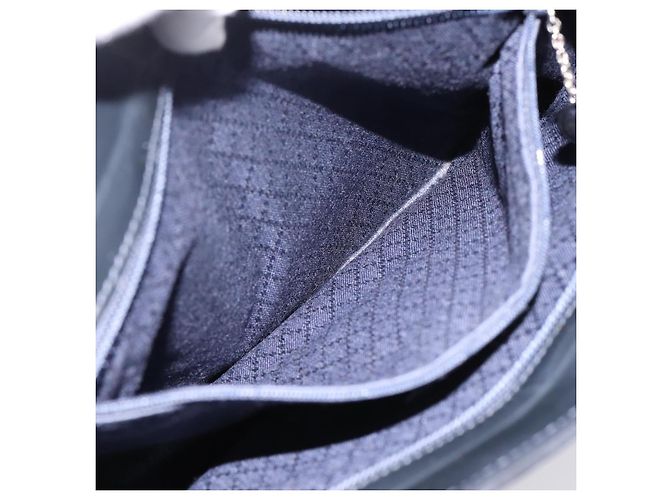 Borsa a mano GUCCI Nylon Navy Silver 002 2123 0457 Auth ep15803 Argento Blu navy - vista 21