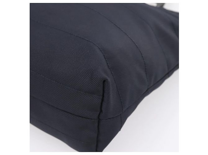 Borsa a mano GUCCI Nylon Navy Silver 002 2123 0457 Auth ep15803 Argento Blu navy - vista 9