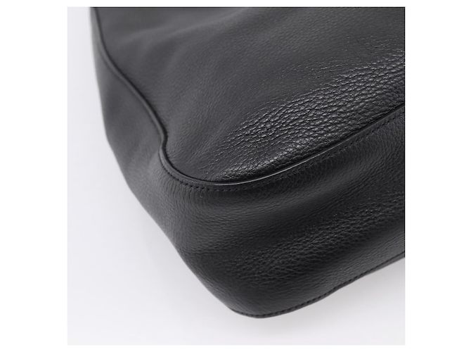 Borsa a tracolla PRADA in pelle Taurillon Nero Auth am12420SAM - vista 17
