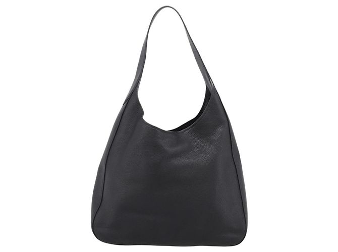 Borsa a tracolla PRADA in pelle Taurillon Nero Auth am12420SAM - vista 2
