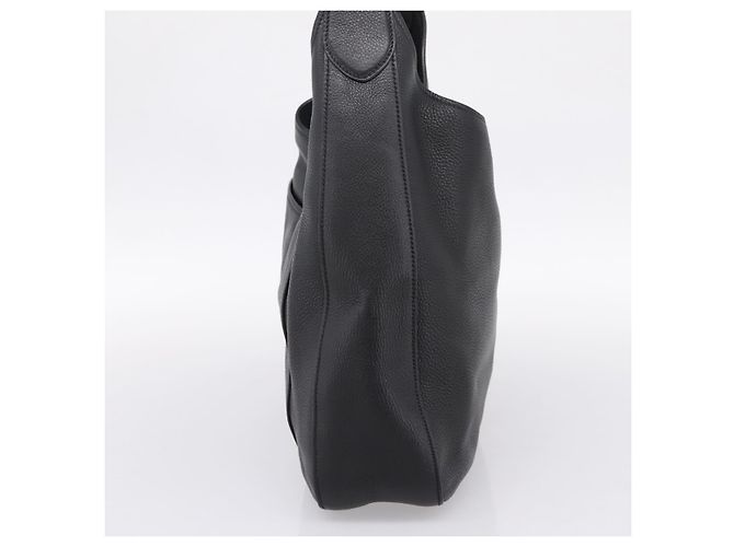 Borsa a tracolla PRADA in pelle Taurillon Nero Auth am12420SAM - vista 4