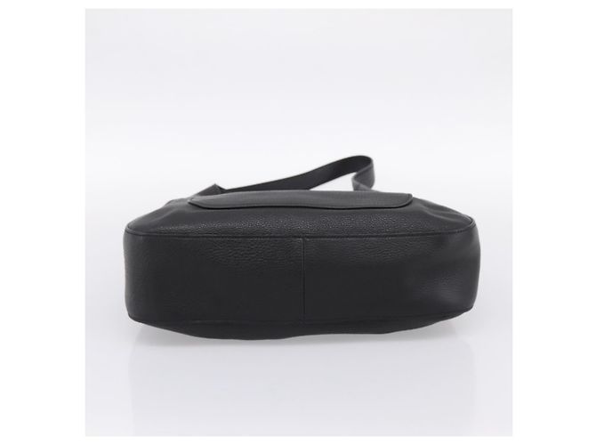 Borsa a tracolla PRADA in pelle Taurillon Nero Auth am12420SAM - vista 5