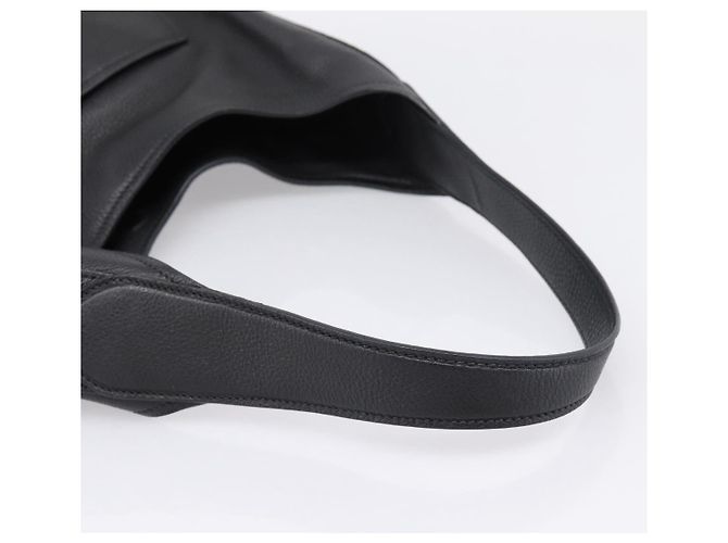 Borsa a tracolla PRADA in pelle Taurillon Nero Auth am12420SAM - vista 7