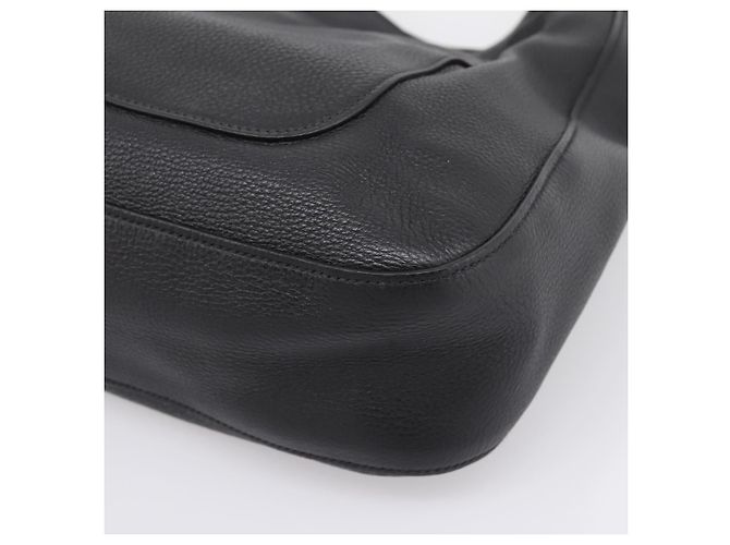 Borsa a tracolla PRADA in pelle Taurillon Nero Auth am12420SAM - vista 8