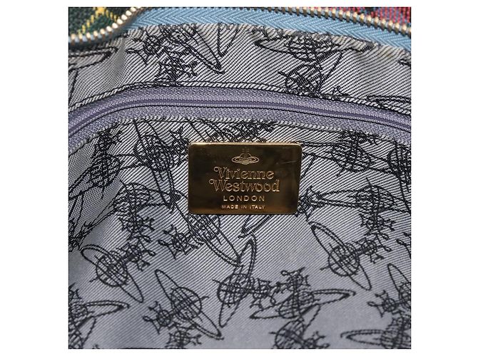 Borsa a tracolla Vivienne Westwood PVC Canvas Gold Red Auth 197203A Rosso D'oro - vista 15