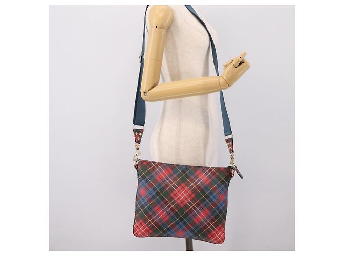 Borsa a tracolla Vivienne Westwood PVC Canvas Gold Red Auth 197203A Rosso D'oro - vista 22