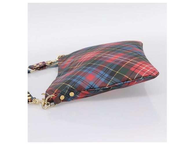 Borsa a tracolla Vivienne Westwood PVC Canvas Gold Red Auth 197203A Rosso D'oro - vista 4