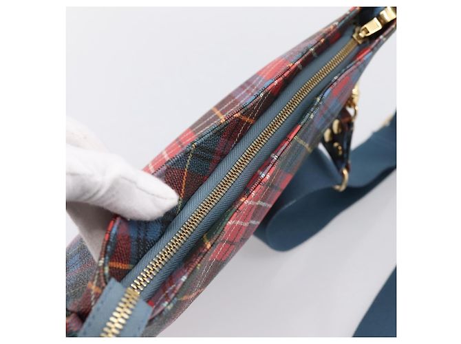 Borsa a tracolla Vivienne Westwood PVC Canvas Gold Red Auth 197203A Rosso D'oro - vista 6