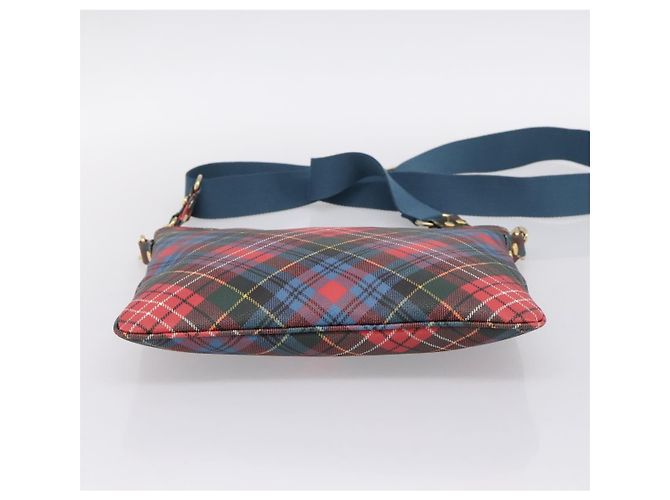 Borsa a tracolla Vivienne Westwood PVC Canvas Gold Red Auth 197203A Rosso D'oro - vista 9