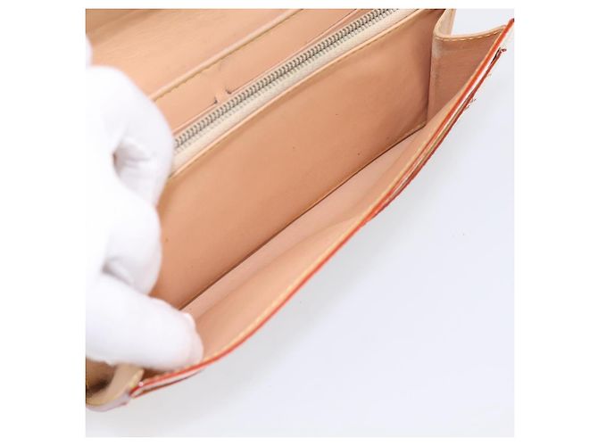 LOUIS VUITTON Multicolor Portefeuille Sarah Long Wallet M93745 LV Auth 197553 Bianco - vista 19