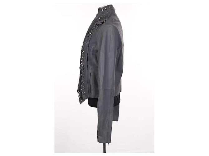 Givenchy Blue Leather Jacket - view 3