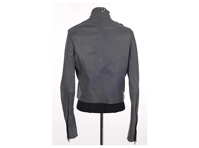 Givenchy Blue Leather Jacket - view 4