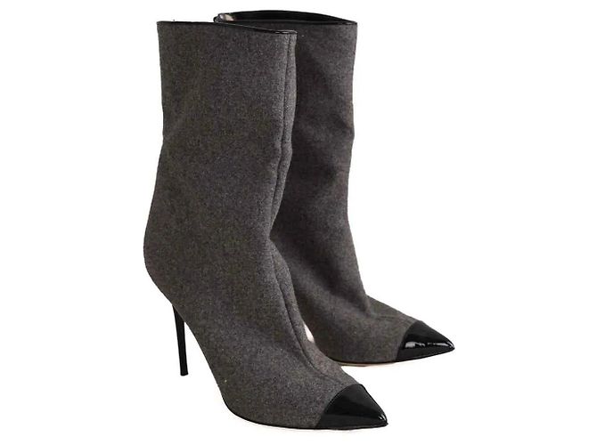 Botas de piel gris Jimmy Choo - vista 3