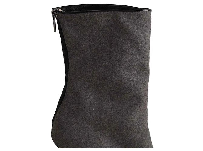 Botas de piel gris Jimmy Choo - vista 4
