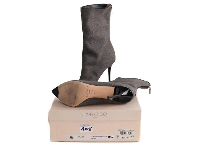 Botas de piel gris Jimmy Choo - vista 6