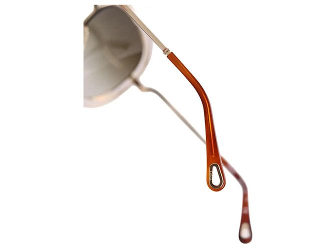 Gafas de sol Chloé doradas de metal Dorado - vista 5