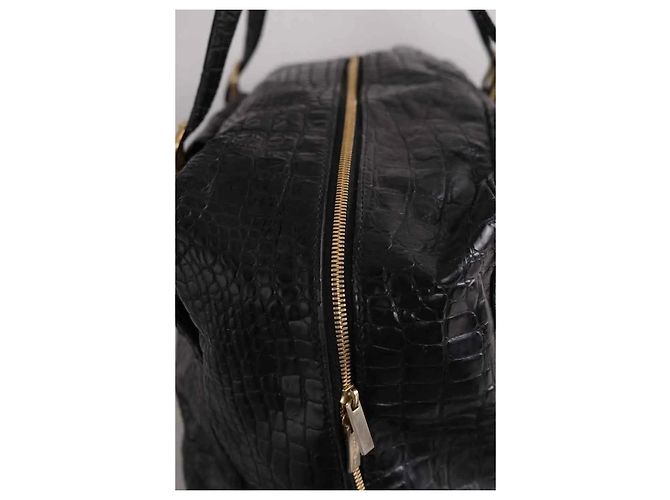 Borsa da viaggio Jimmy Choo in pelle nera Nero - vista 3