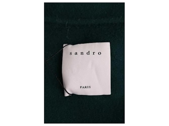 Abrigo de lana verde Sandro - vista 5