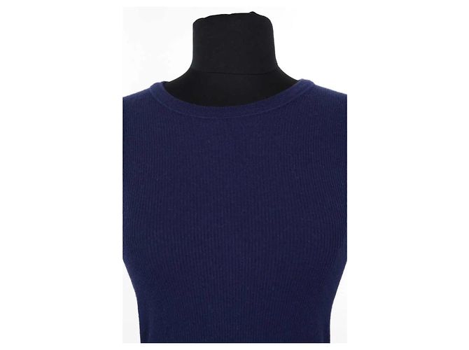Top de lana azul Louis Vuitton L - vista 2