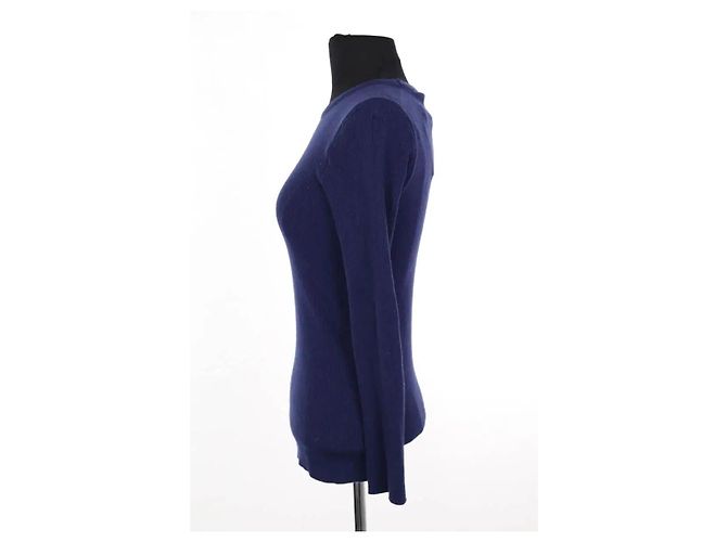 Top de lana azul Louis Vuitton L - vista 3