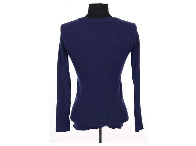 Top de lana azul Louis Vuitton L - vista 4