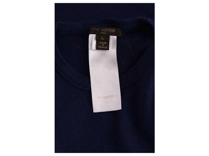 Top de lana azul Louis Vuitton L - vista 5