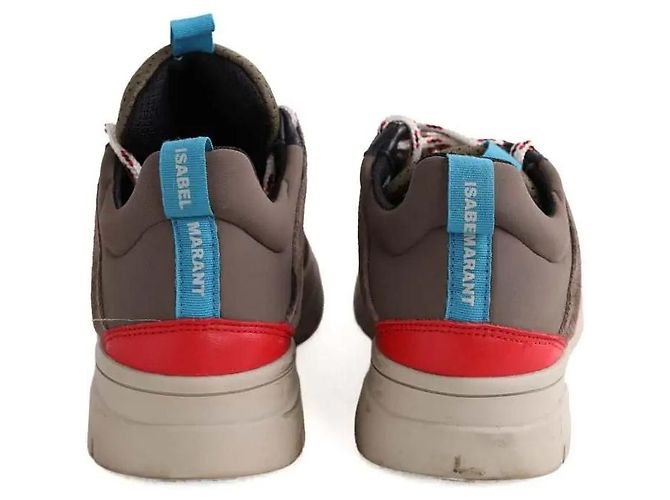 Isabel Marant Sneaker aus Leder Grau - Ansicht 2