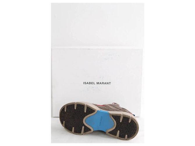 Isabel Marant Sneaker aus Leder Grau - Ansicht 6