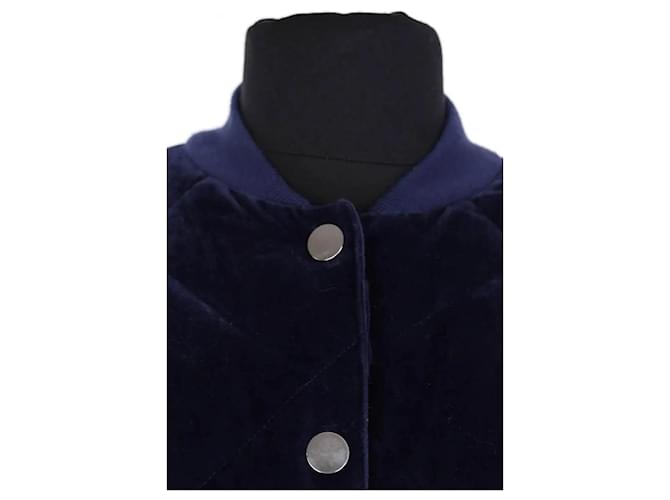 Chaqueta Maje de algodón azul - vista 2