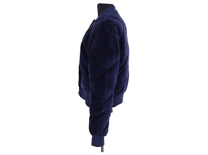 Chaqueta Maje de algodón azul - vista 3