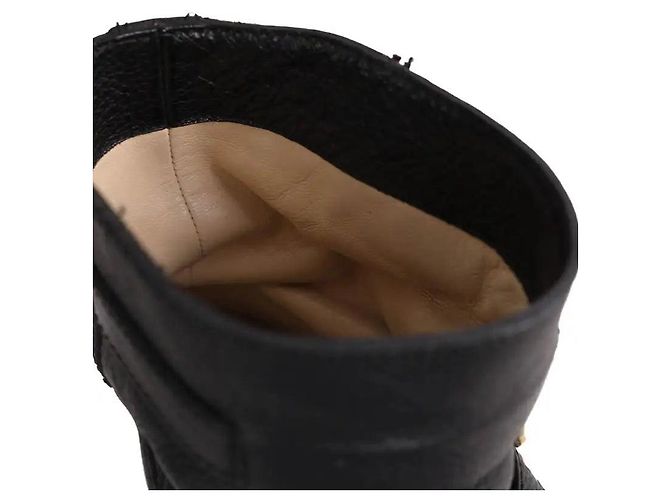 Jimmy Choo Schnallenstiefel aus Leder in Schwarz - Ansicht 4