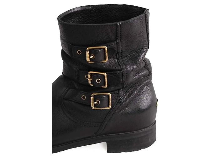 Jimmy Choo Schnallenstiefel aus Leder in Schwarz - Ansicht 5
