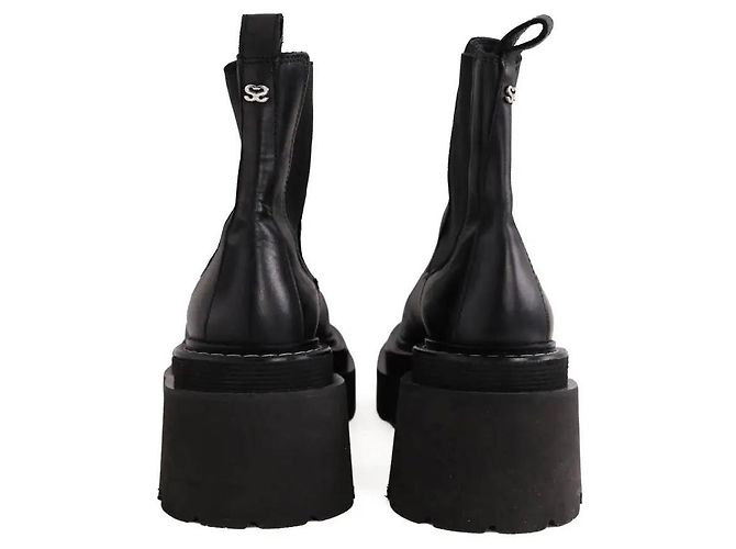 Botas de piel negras Sandro talla 36 Negro - vista 2