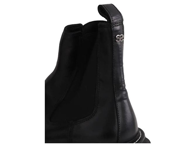 Botas de piel negras Sandro talla 36 Negro - vista 4