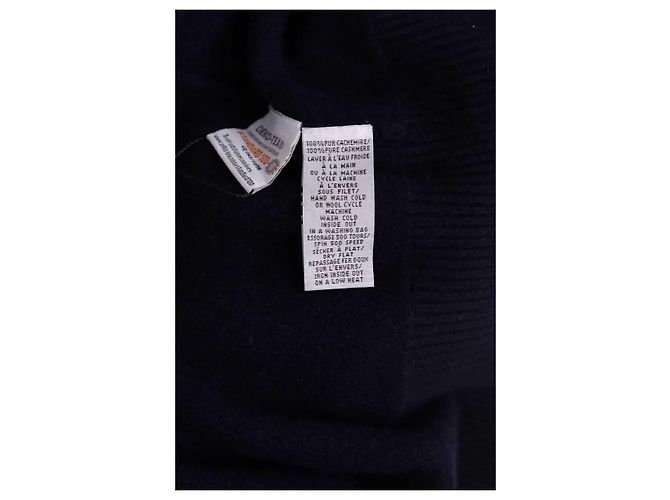 Camisola Eric Bompard em cashmere azul M - vista 6