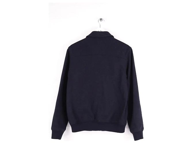 Apc Navy Blue Wool Jacket Men S - view 3