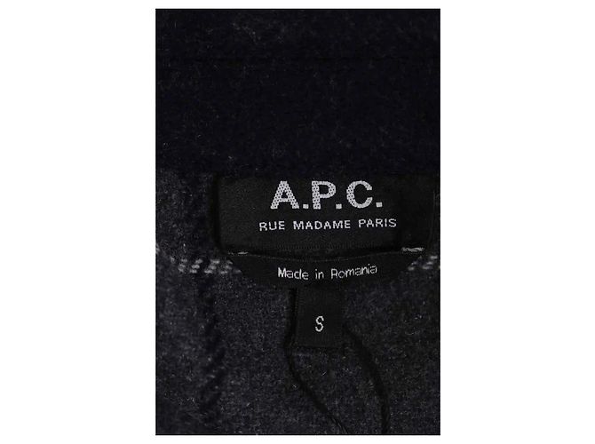 Apc Navy Blue Wool Jacket Men S - view 5