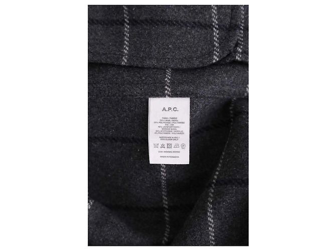 Apc Navy Blue Wool Jacket Men S - view 6