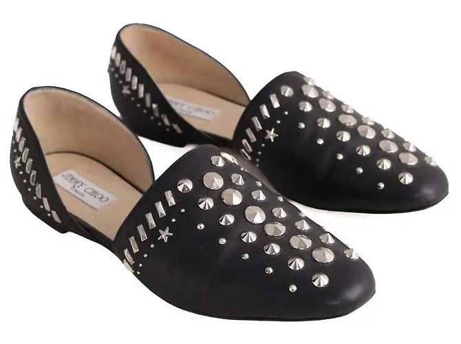 Mules Jimmy Choo in pelle nera Nero - vista 3