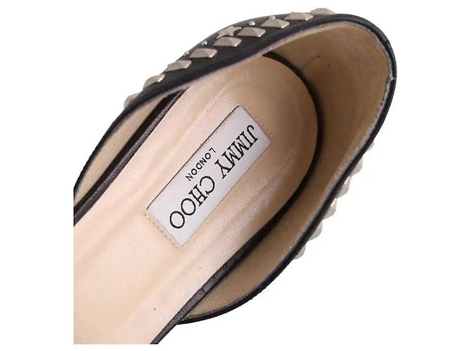 Mules Jimmy Choo in pelle nera Nero - vista 4