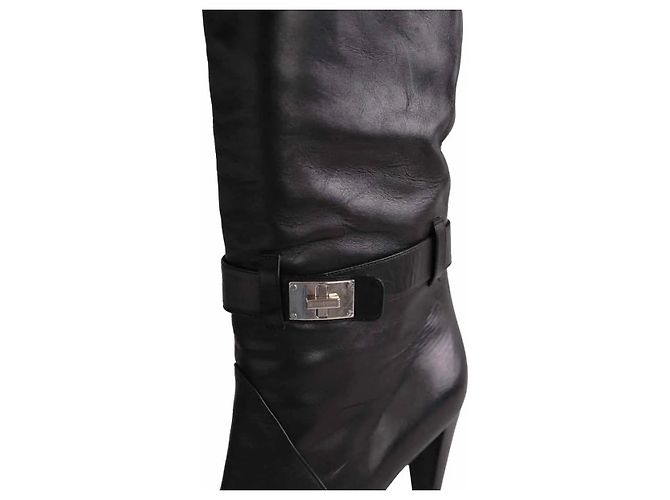 Stivali Givenchy in pelle nera Nero - vista 4