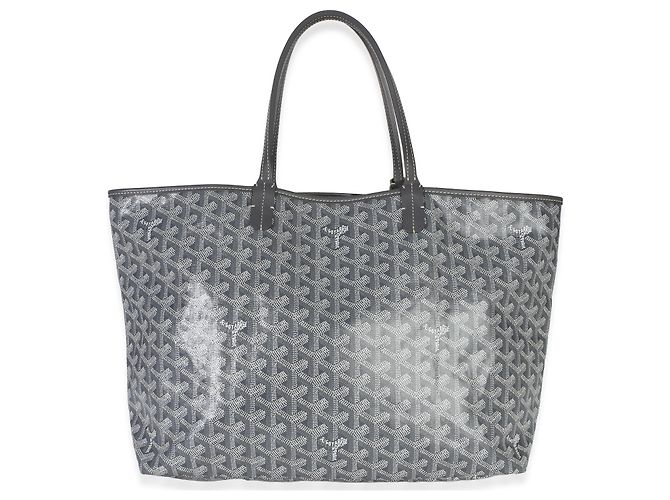 Goyard Grey Goyardine Canvas Saint Louis PM Marrone - vista 2