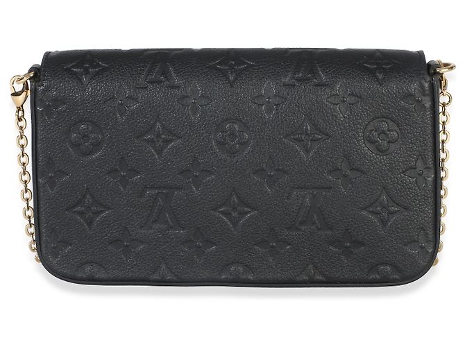 Louis Vuitton Black Monogram Empreinte Felicie Pochette Noir - vue 2