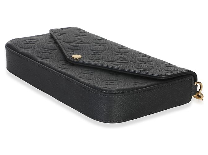 Louis Vuitton Black Monogram Empreinte Felicie Pochette Noir - vue 6